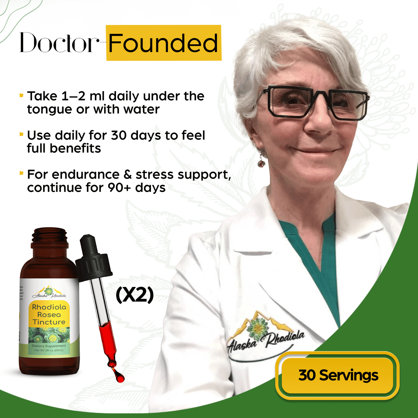 Rhodiola Rosea Tincture – Natural Stress & Energy Support (2 oz) (Copy)